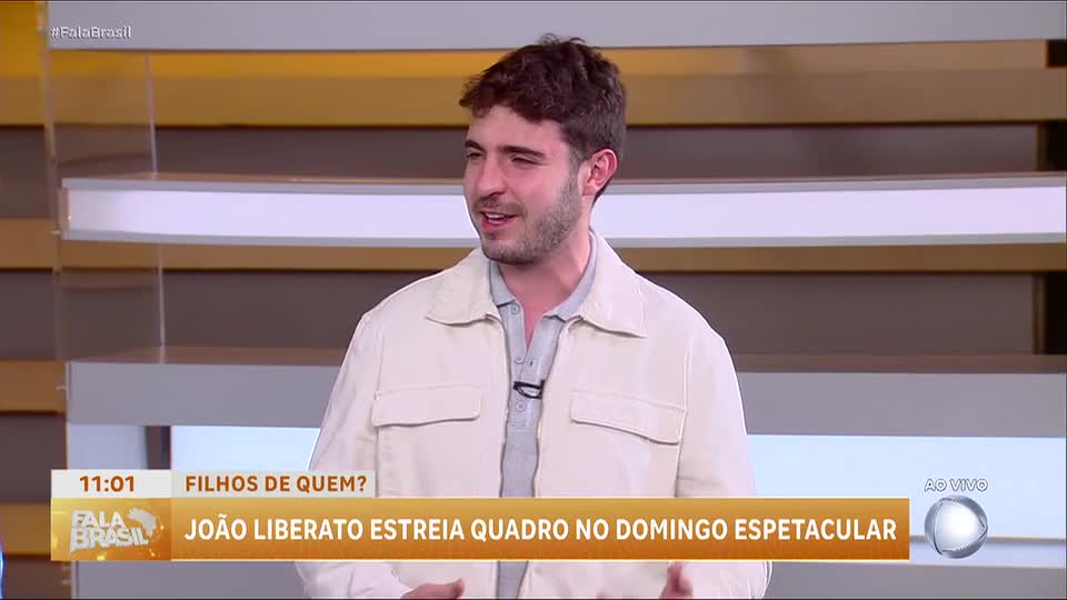 João Liberato conta sobre como saudade do pai influenciou novo quadro no Domingo Espetacular