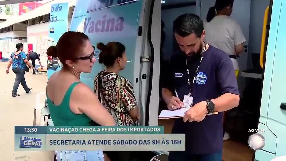 Secretaria de Saúde realiza mutirão para atualização vacinal na Feira dos Importados no DF