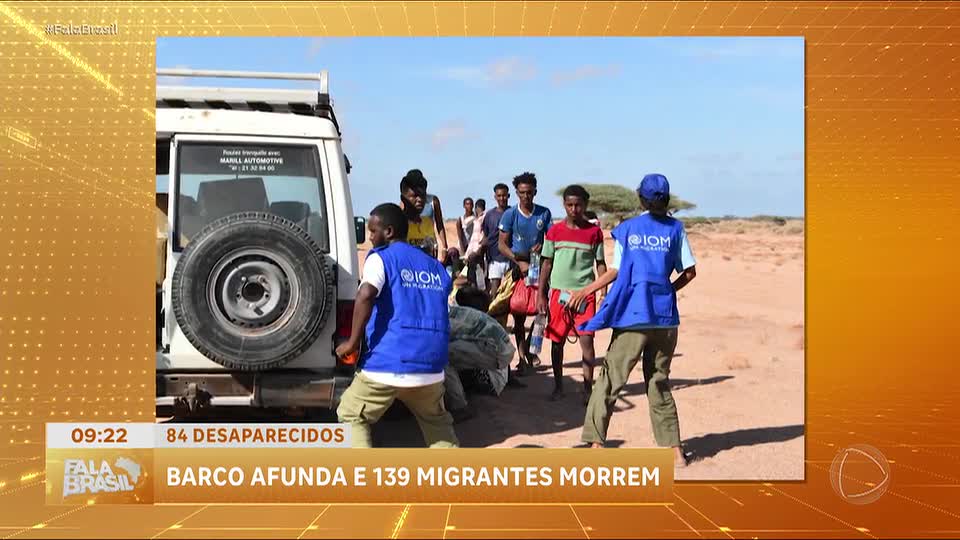 Barco afunda e deixa 139 migrantes etíopes mortos na costa africana