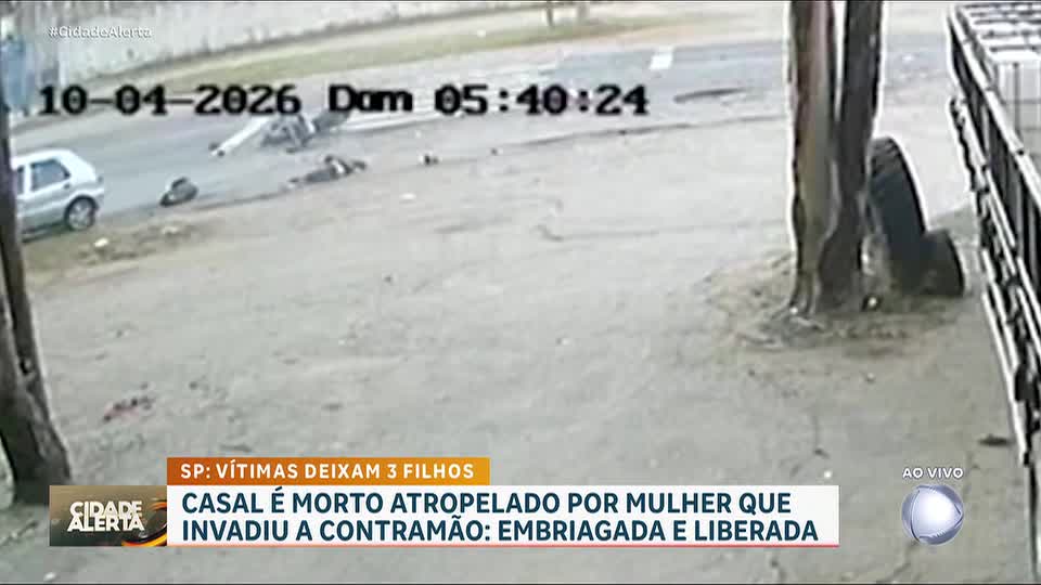 Casal morre após carro invadir contramão; motorista admite consumo de álcool
