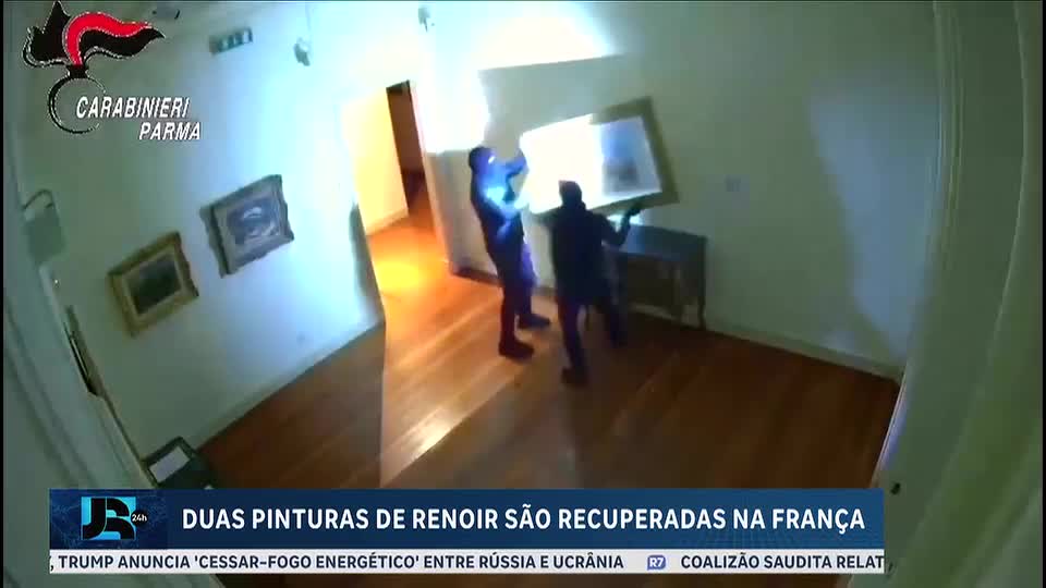 Pinturas roubadas de Renoir são recuperadas na França