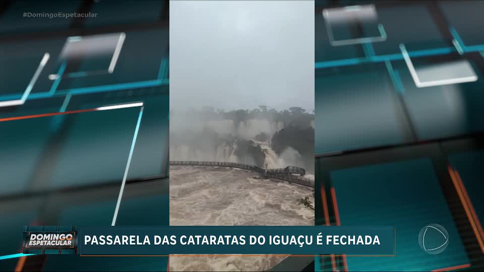 Passarela das Cataratas do Iguaçu é fechada após vazão chegar a quase seis vezes o normal