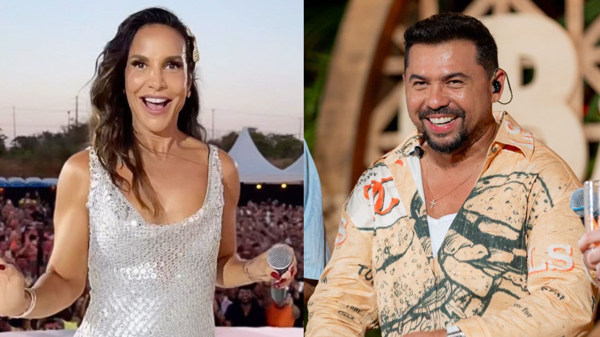 Ivete Sangalo agita plateia em Fortaleza ao convidar Xand Avião para show