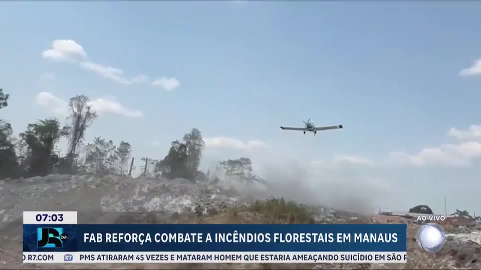 Força Aérea Brasileira reforça combate a incêndios florestais em Manaus (AM)