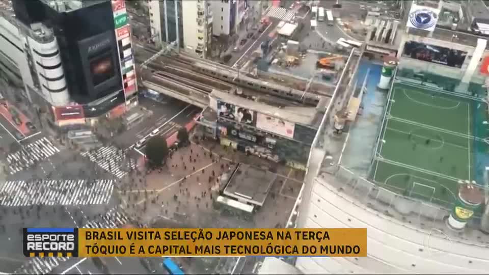Brasil joga contra o Japão nesta terça (14) em Tóquio, a capital mais tecnológica do mundo