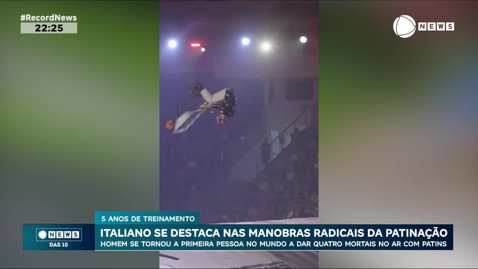 Italiano se destaca nas manobras radicais da patinação