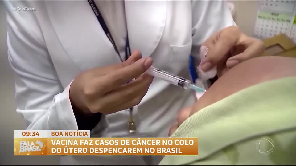 Boa Notícia: Vacina contra o HPV reduz em até 58% os casos de câncer de colo do útero no Brasil