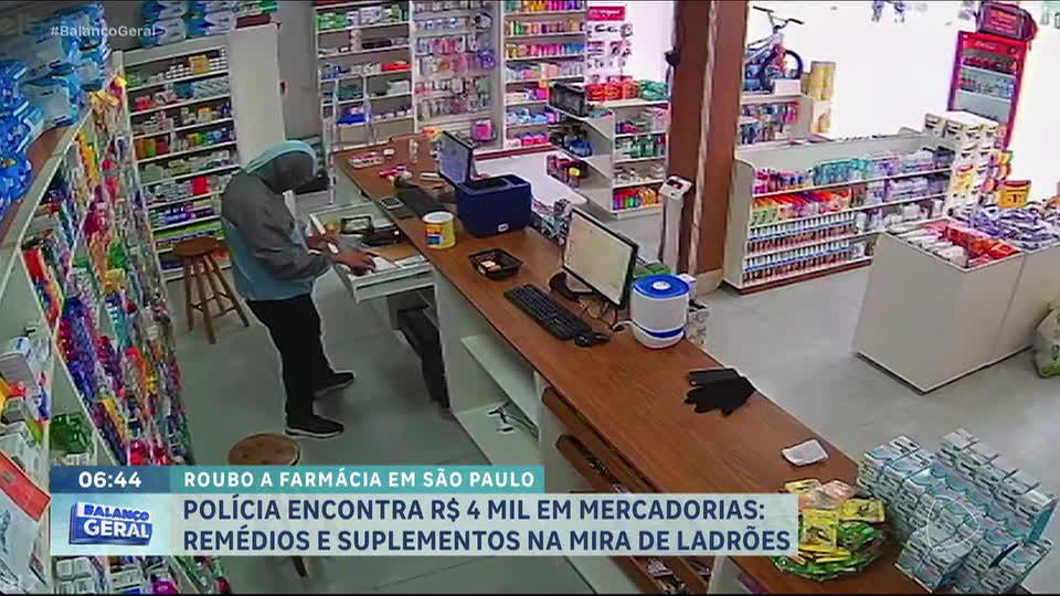 Estoque de farmácia é encontrado em casa de suspeito após roubo em São Paulo