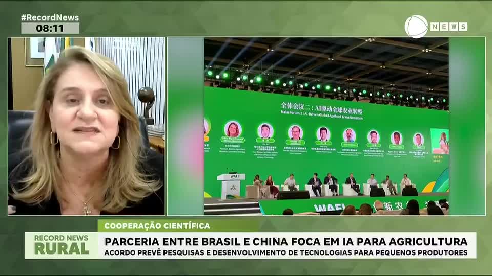 Parceria entre Brasil e China foca em IA para agricultura