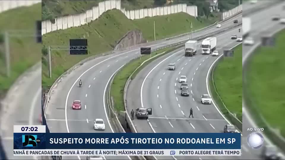 Perseguição policial termina em tiroteio e deixa um morto no Rodoanel Mário Covas, na Grande SP