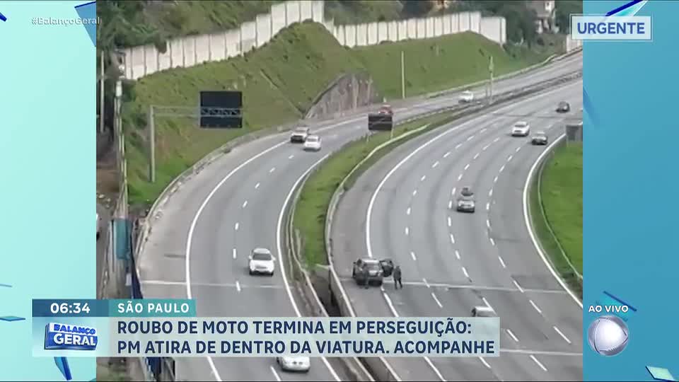 Suspeito morre após perseguição e troca de tiros no Rodoanel Mário Covas, na Grande São Paulo