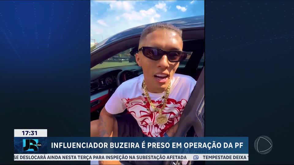 Influenciador Buzeira é preso em operação que investiga lavagem de dinheiro do tráfico de drogas
