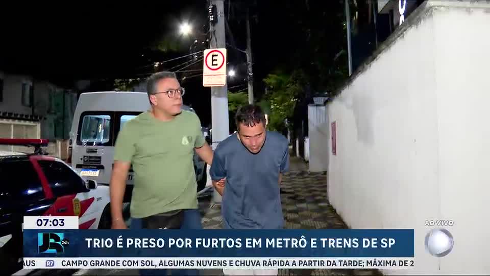 Três bolivianos são presos por furto em metrô e trem de SP