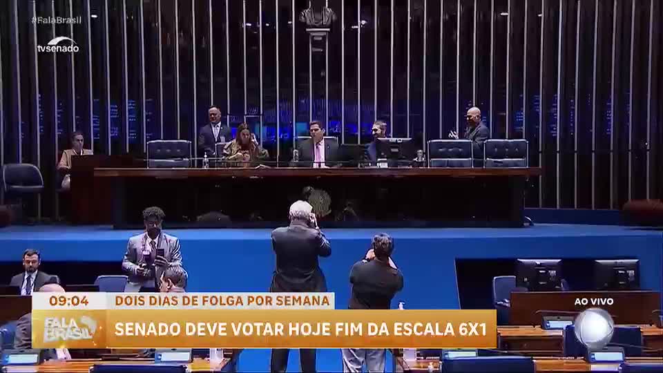 Senado deve votar fim da escala 6 por 1 nesta quarta-feira (14)