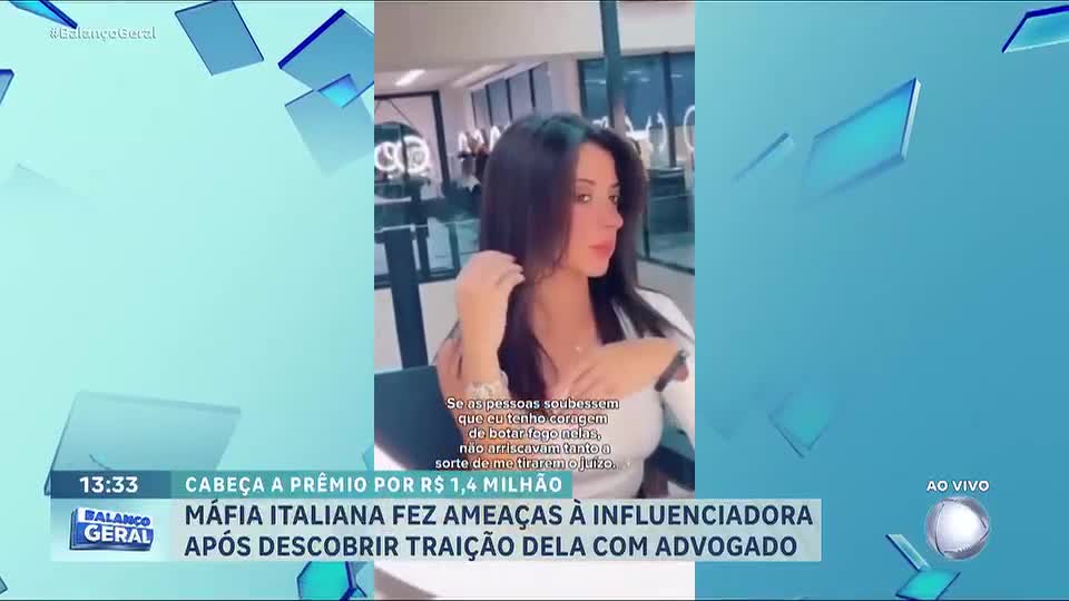 Influenciadora brasileira é investigada por suspeita de ligação com máfia italiana