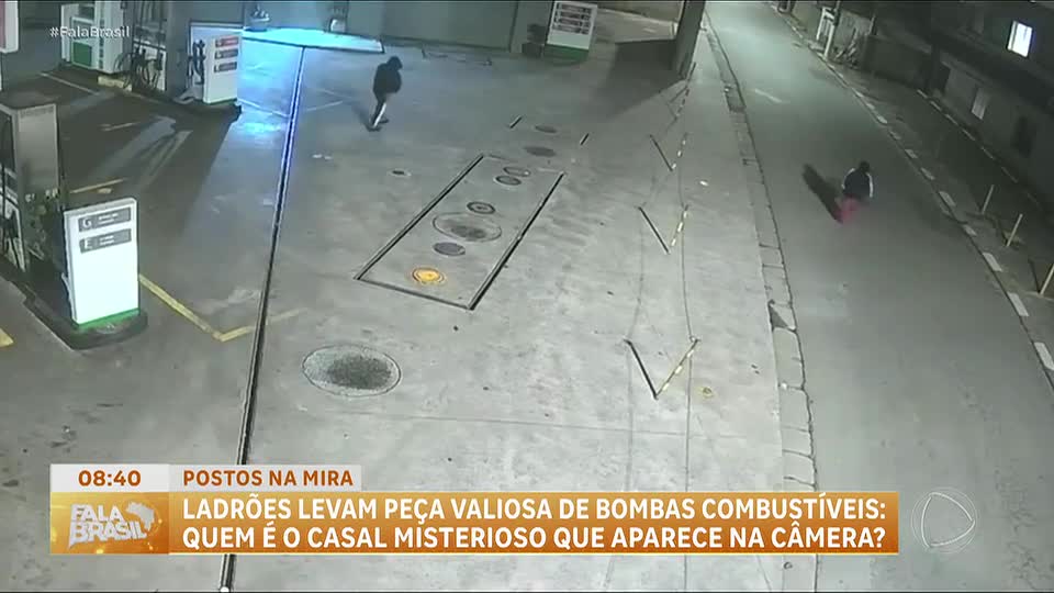 Casal furta placas de bombas de combustível e causa prejuízos de até R$ 20 mil em postos de SP