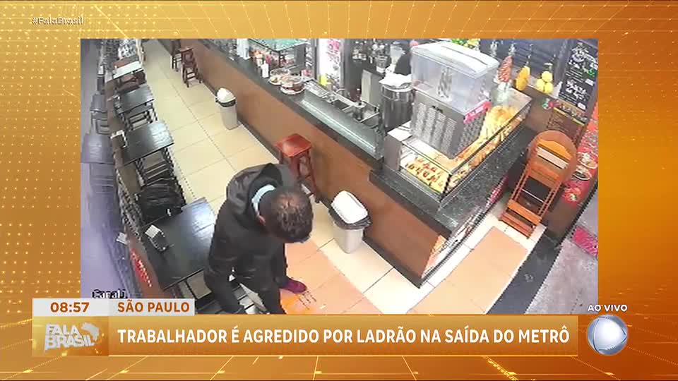 Homem é esfaqueado em tentativa de assalto no centro de São Paulo