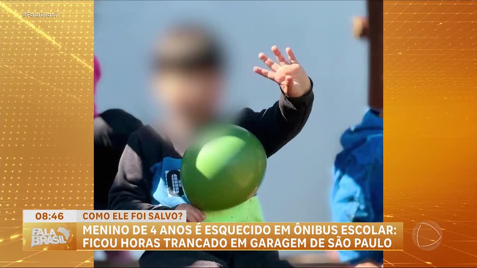 Menino de 4 anos é esquecido em ônibus escolar e fica sozinho por mais de três horas na Grande SP