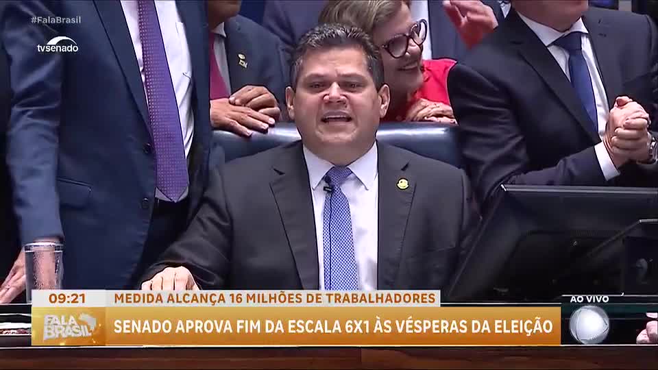Senado aprova fim da escala 6x1; medida alcança 15 milhões de trabalhadores