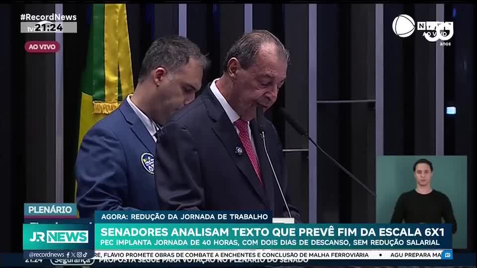 Senadores aprovam texto que prevê fim da escala 6x1