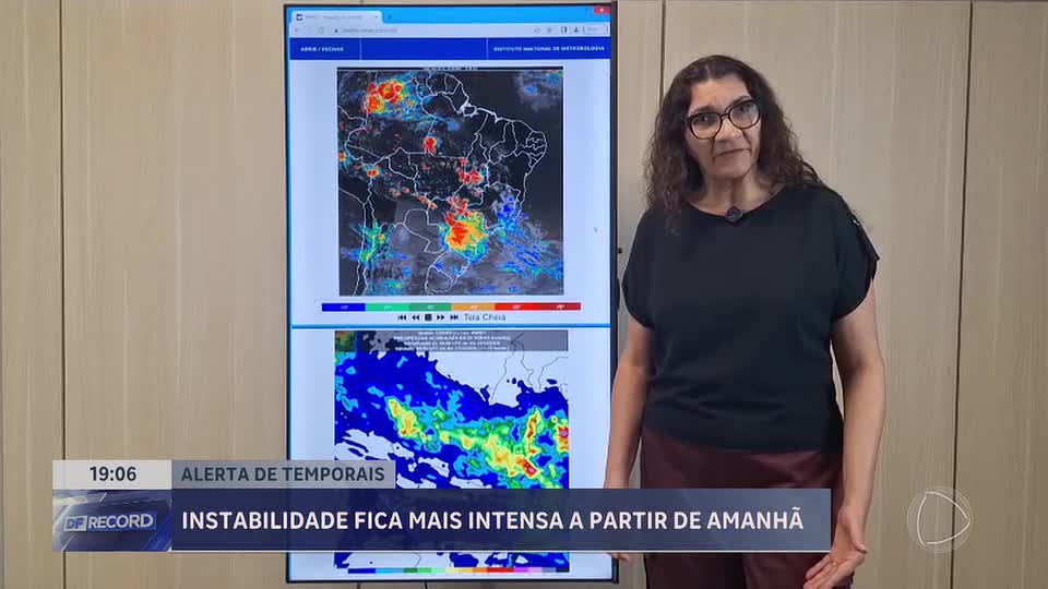 Tempestades e mudanças bruscas de temperatura marcam o início da semana no DF