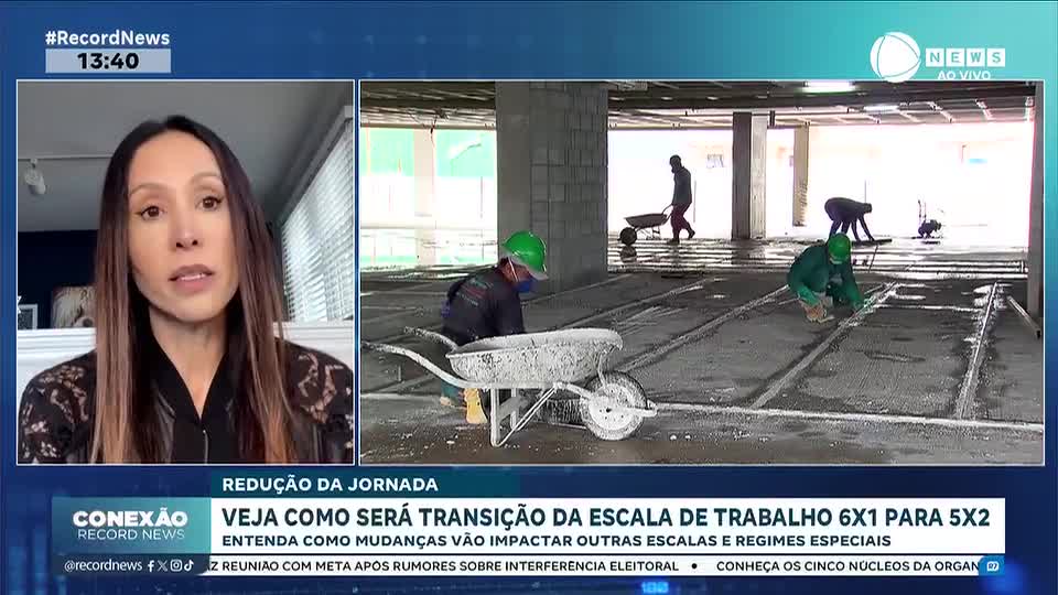 Veja como será transição da escala de trabalho 6x1 para 5x2