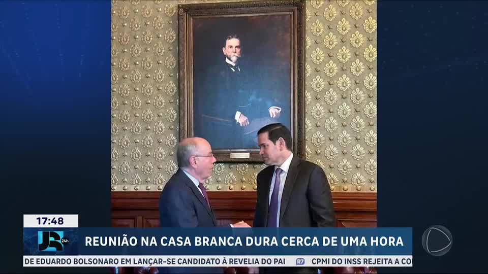 Chanceler brasileiro se reúne a sós com secretário de Estado dos EUA na Casa Branca
