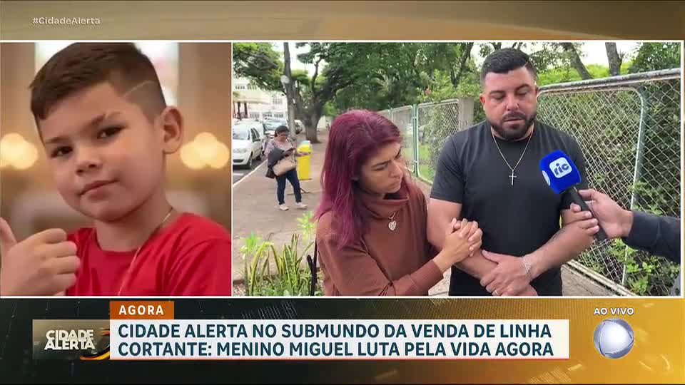 Menino de 10 anos atingido por linha chilena segue em coma induzido; pais relatam sofrimento