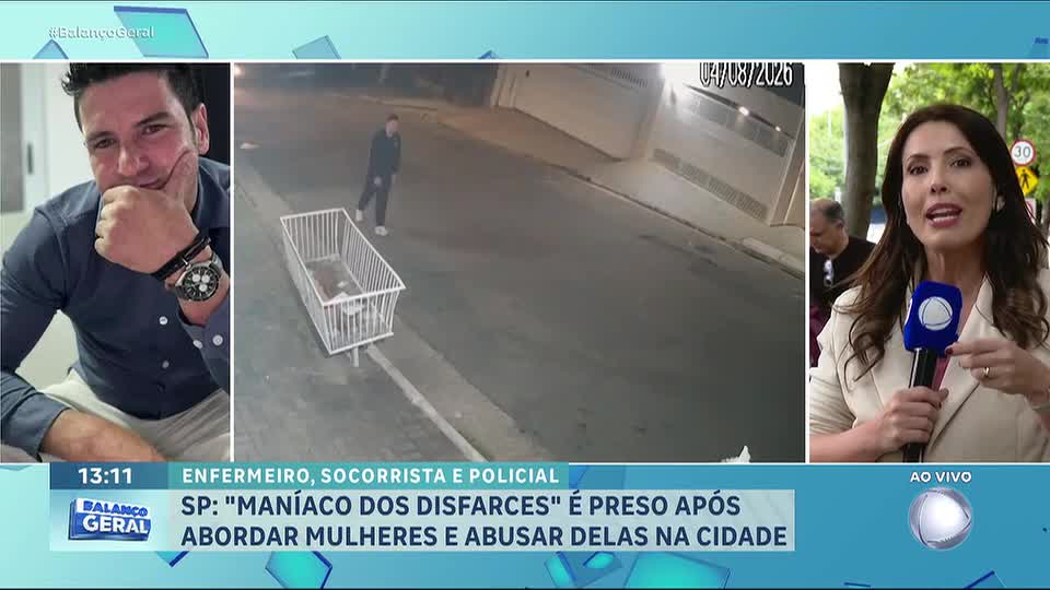 Polícia prende suspeito de estupro que usava uniformes falsos para abordar mulheres