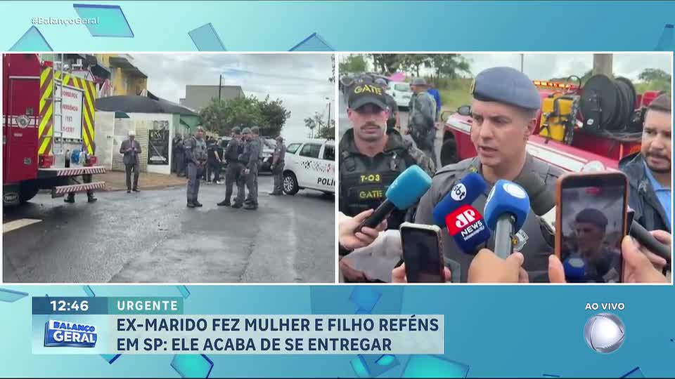 Homem se entrega à polícia após fazer ex-mulher e filho de 8 meses reféns
