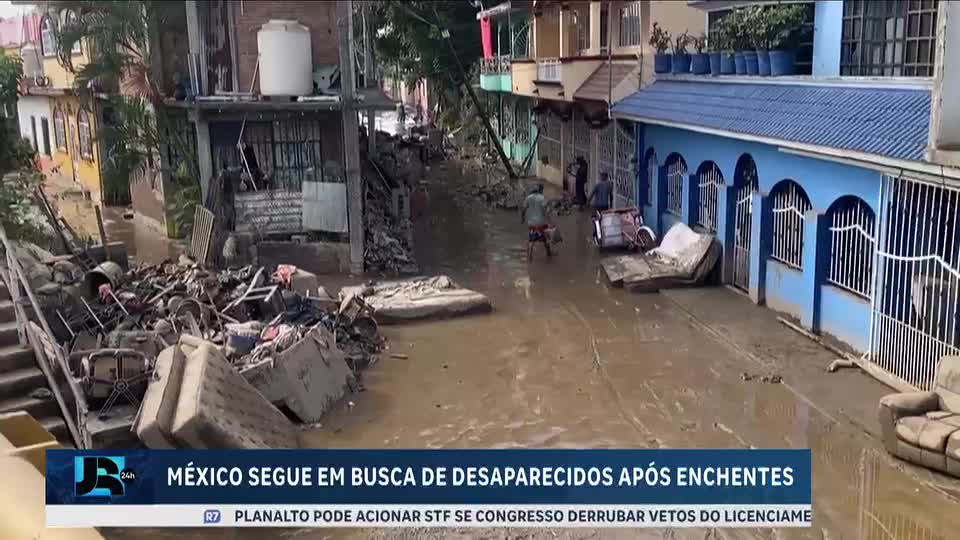 Sobe para 70 o número de mortos por enchentes e deslizamentos no México