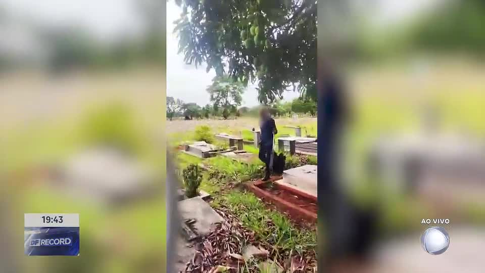 Homem é preso por furto de placas em cemitério da Asa Sul (DF)