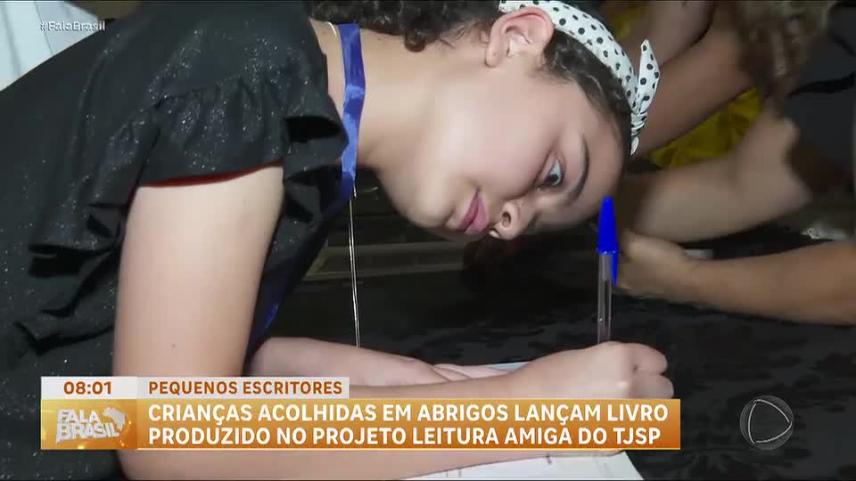Crianças acolhidas em abrigos lançam livro pelo projeto Leitura Amiga, do Tribunal de Justiça de SP