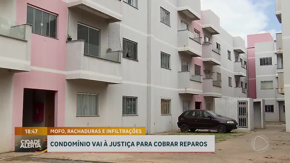 Moradores do Residencial Nápoles, em Cidade Ocidental (GO), enfrentam danos estruturais graves