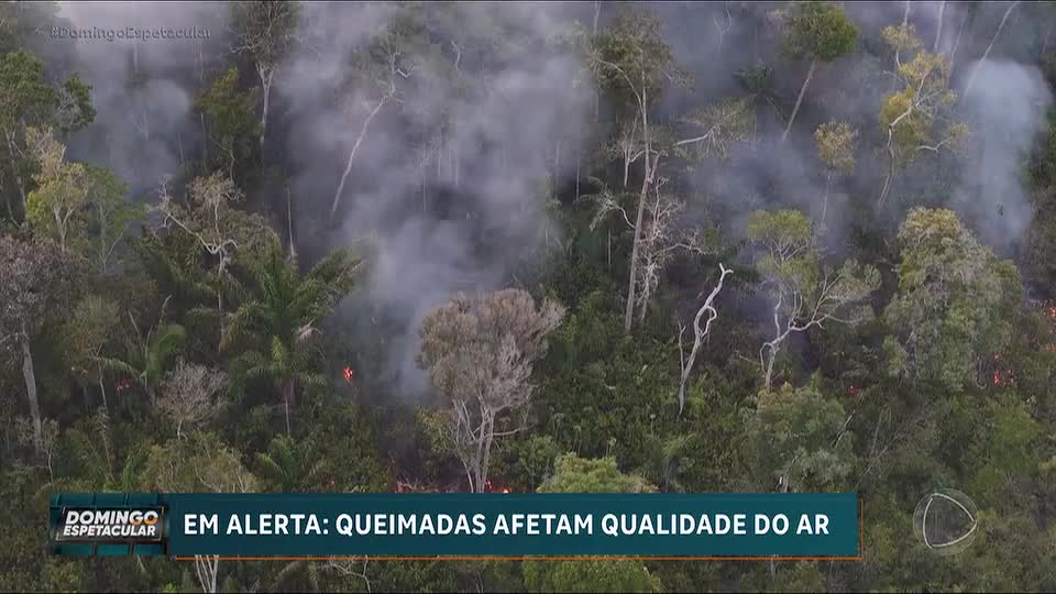 Manaus (AM) volta a registrar a pior qualidade do ar do Brasil em meio a queimadas