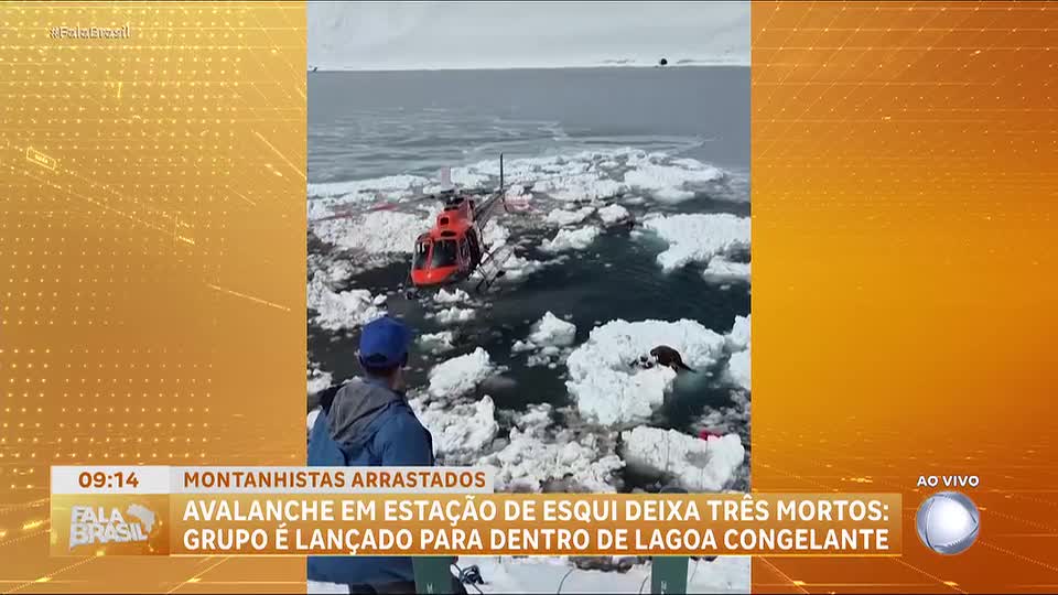 Avalanche no Chile resulta em três mortes e quatro feridos