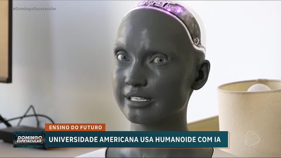 Você Viu Essa? Robô humanoide com inteligência artificial interage com estudantes nos Estados Unidos