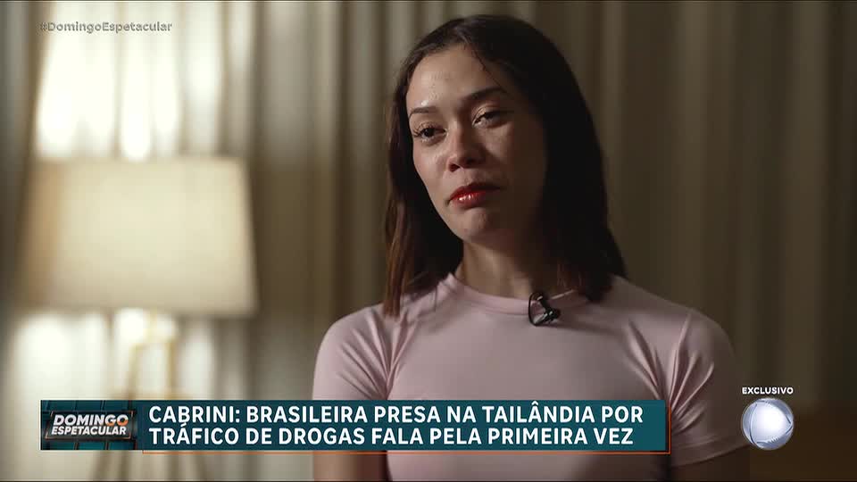 A Grande Reportagem: Brasileira presa na Tailândia por carregar 6 kg de cocaína fala com Cabrini
