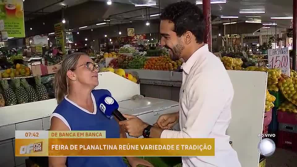 Feira de Planaltina (DF) atrai visitantes com variedade de produtos frescos