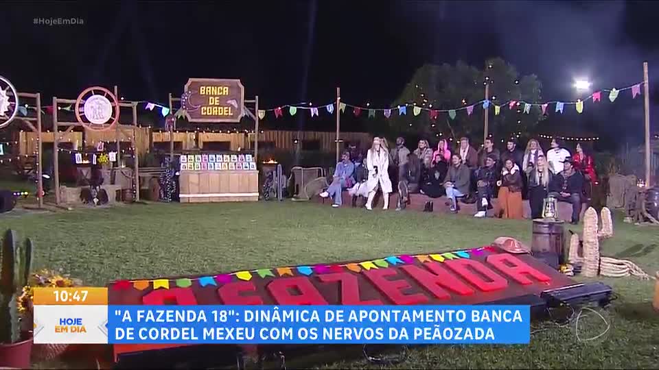 A Fazenda 18: Dinâmica de Apontamento mexe com os ânimos dos peões