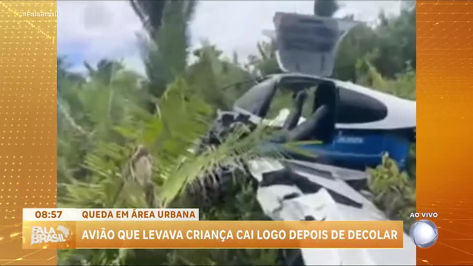 Avião de pequeno porte cai em Cururupu (MA); cinco pessoas foram hospitalizadas