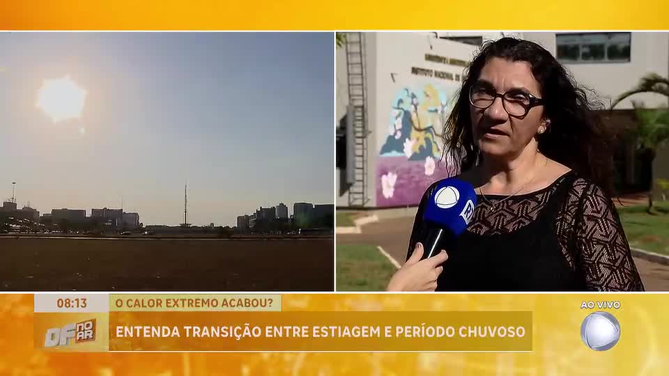 Chuvas já começaram em Brasília, mas calor persiste