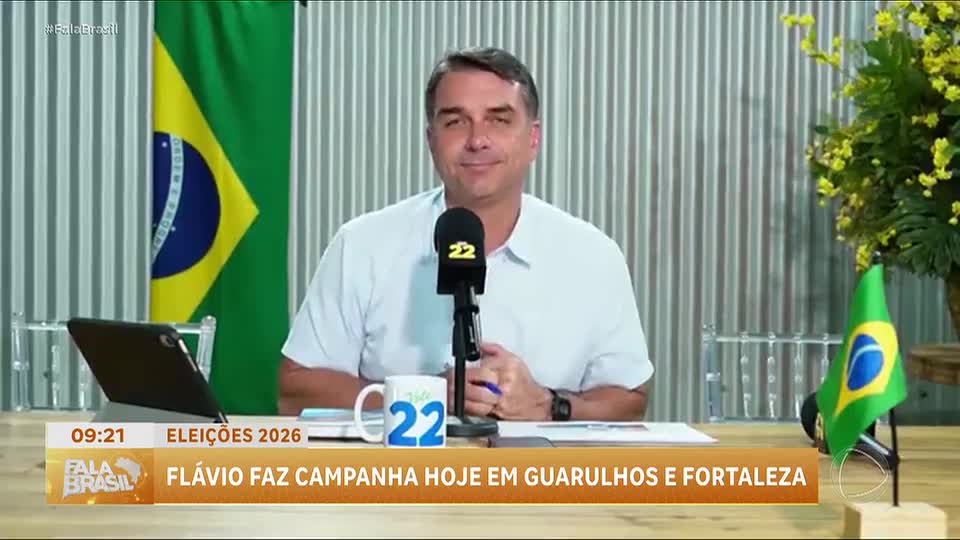 Lula e Flávio Bolsonaro buscam apoio em diferentes regiões do Brasil