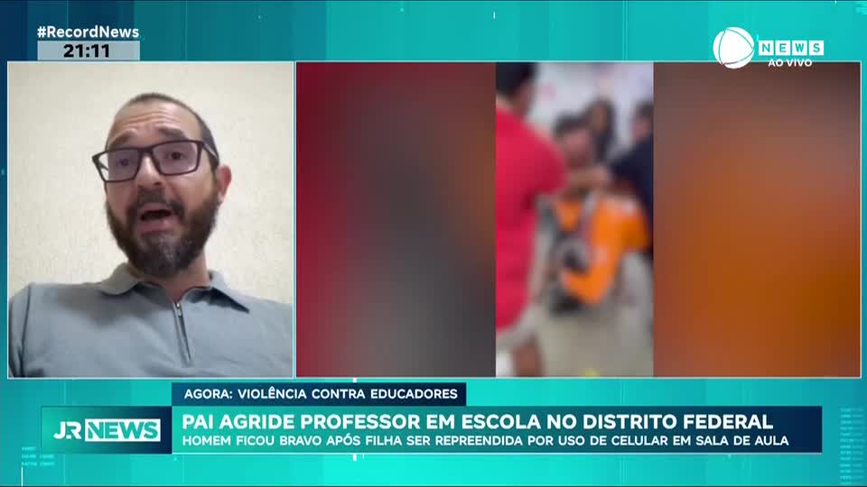 Pai agride professor em escola no Distrito Federal