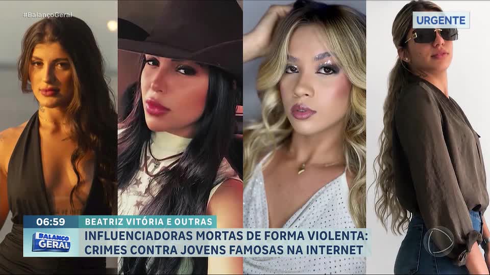 Em um mês, quatro influenciadoras são vítimas de crimes violentos em diferentes regiões do Brasil