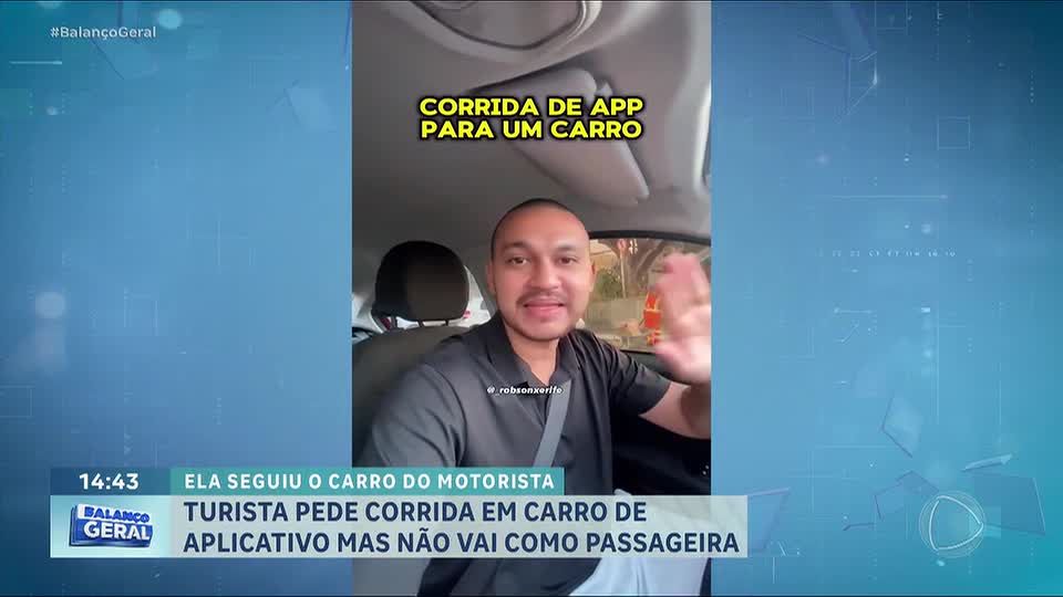 Motorista de aplicativo faz corrida sem passageiro e viraliza nas redes sociais