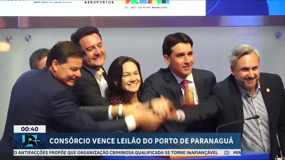 Consórcio vence leilão do Porto de Paranaguá