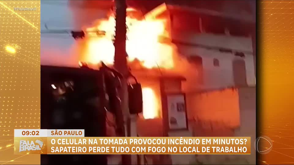 Perícia investiga se celular na tomada causou incêndio em sapataria de família em São Paulo