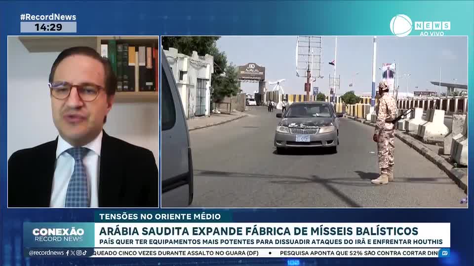 Arábia Saudita expande fábrica de mísseis balísticos