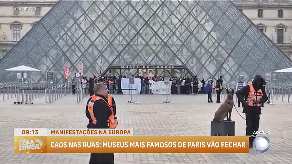 Museus de Paris fecham devido a protestos previstos